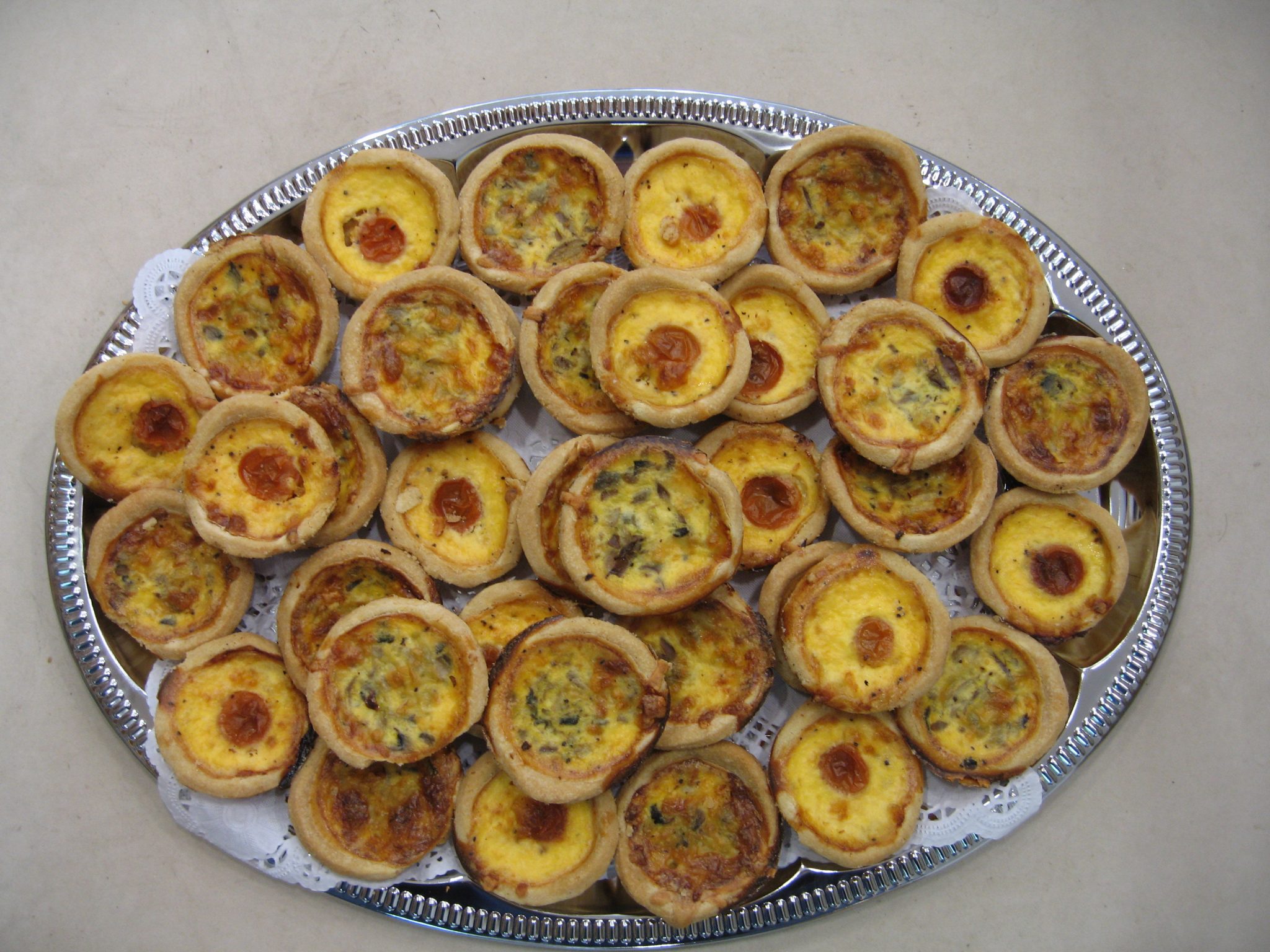 Deli Platters Mini Quiche Platter 50 pieces Yummies Deli